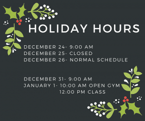 Holiday Hours - Warrior Risen Strength &Amp; Fitness